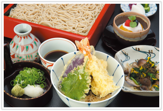 ミニ天丼・蕎麦定食